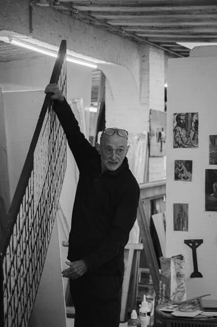 Walter Goossens in the studio